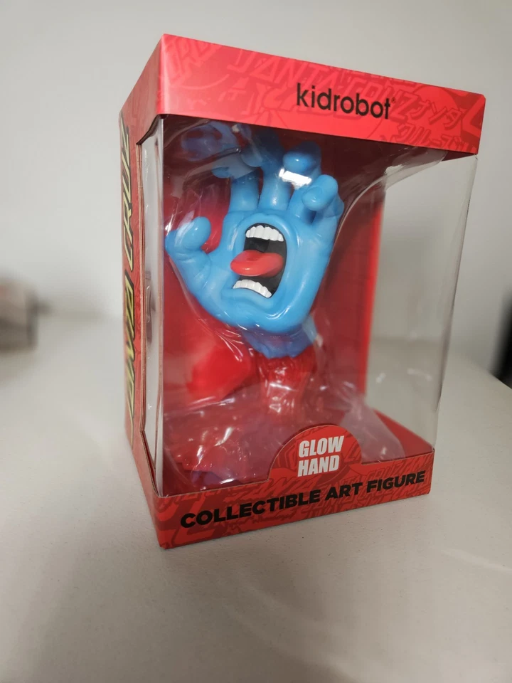 Kid Robot x Santa Cruz Screaming Hand 9 英寸人偶在黑暗中发光 40 周年。 全新 — 第 2/4 张图片