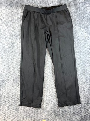Mondetta Performance Luxury Pants Womens Large Black Pintuck Straight Mid Rise