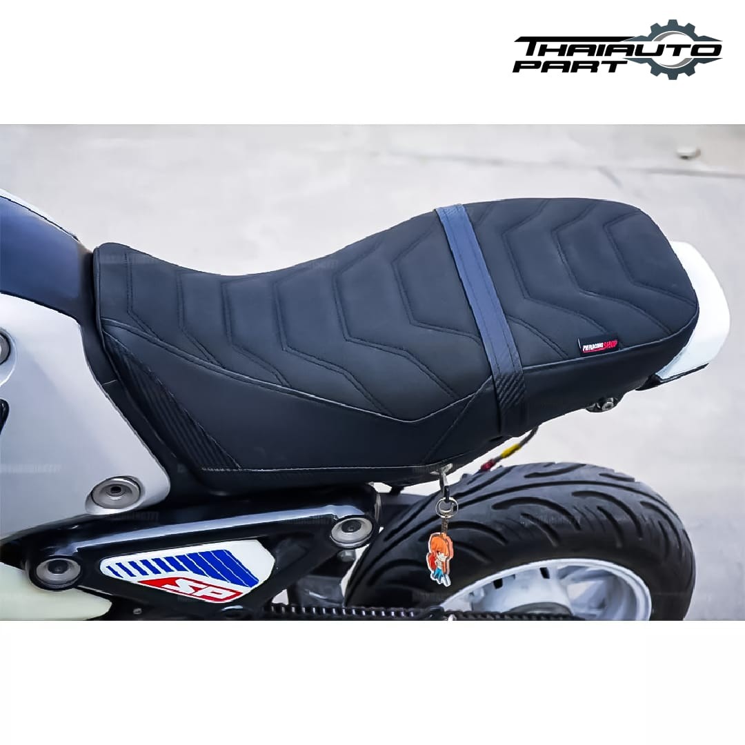 REEMPLAZO DOBLE ASIENTO PUNTADA NEGRO AJUSTE PARA HONDA GROM 125 MSX 2021-2024