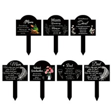 Cemetery Mom Dad Memorial Grave Marker for Tributes Lovely Graveyard Decoration