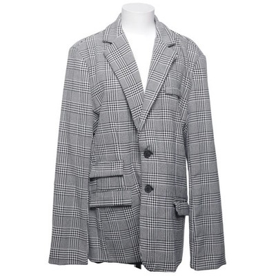 OrderPlus, Blazer, Größe: 3XL, Schwarz/Weiß, Elasthan/Polyester, Glencheck #ZuU