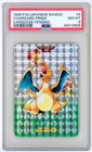 POKEMON - 1996 JAPANESE BANDAI CHARIZARD - PRISM CARDDASS VENDING #6 PSA 8 NM-MT