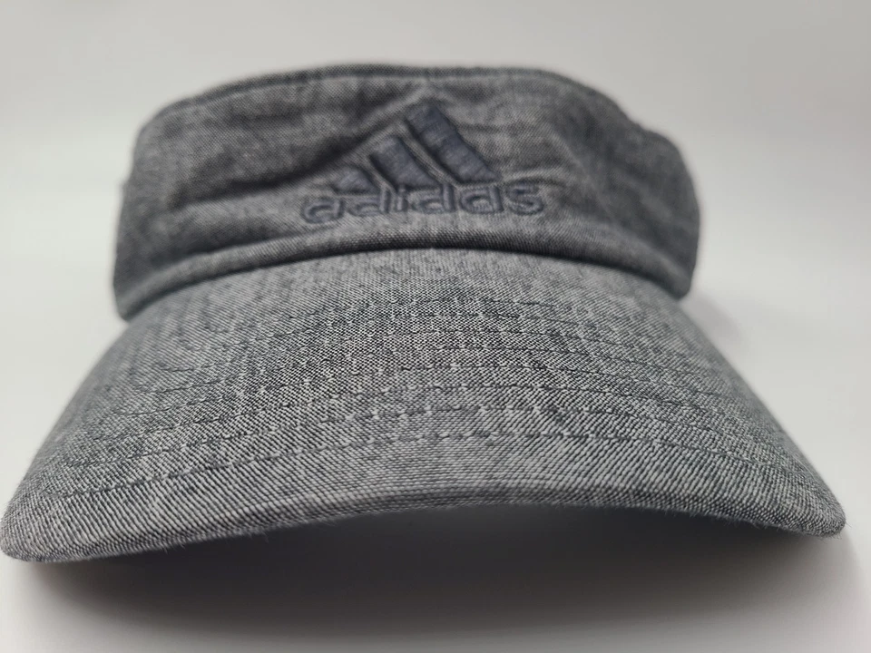 Adidas Climalite Sol Golf Visera Ajustable Sombrero Gorra Algodón Informal Hombres Mujeres Gris Foto 2 de 4