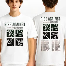 Rise Against Tour Dates Poster Spring 2026 Across USA T-Shirt