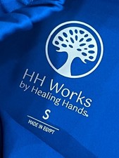 Healing Hands Scrubs HH Works Set Monica Top Rebecca Pants Small ROYAL BLUE NWT