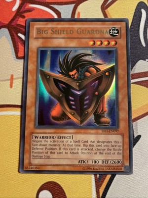 Big Shield Guardna DB1-EN097 Unlimited Edition Ultra Rare HP