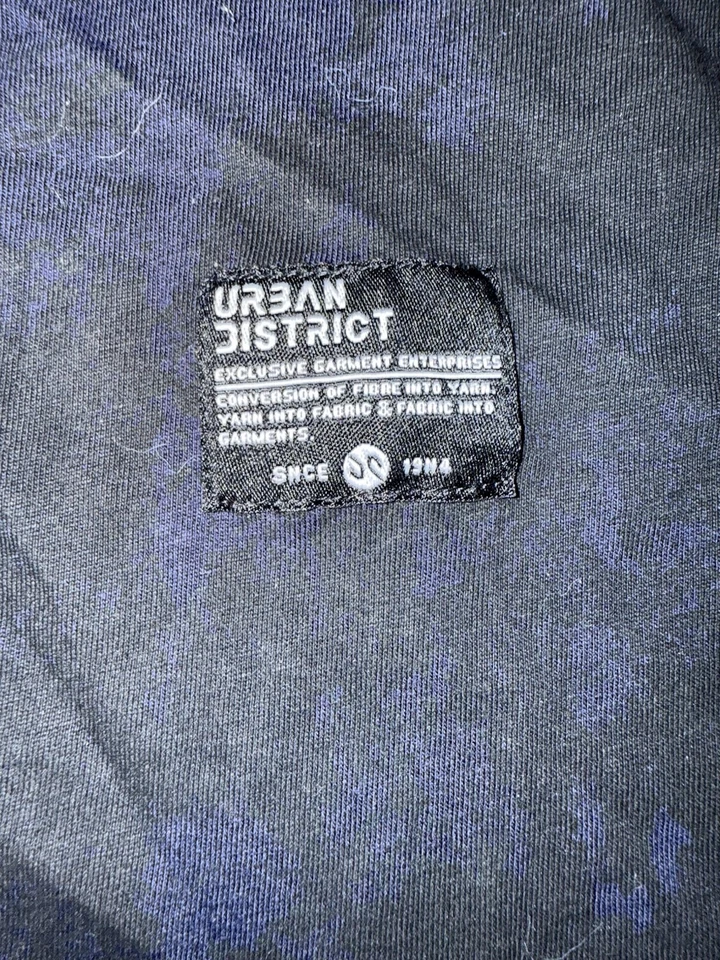 Camiseta Urbandist Urban District para hombre negra/púrpura XL Foto 2 de 3