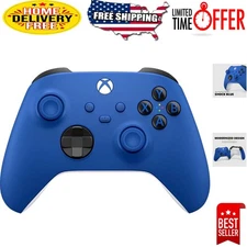 Versatile Shock Blue Wireless Controller - Play on Windows, Smart TVs & More