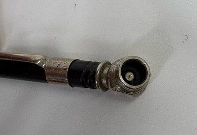 #ad Mini Tire Pressure Gauge with Air Chuck Small Metal Pivoting Head Tool Handle $24.50