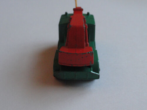 VINTAGE LESNEY MATCHBOX #30 8 WHEEL CRANE 1965 GREEN & ORANGE - Bild 5 von 6