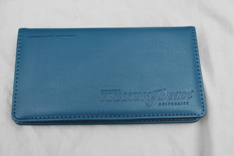 Dave Ramsey FINANCIAL PEACE UNIVERSITY Starter CASH Envelope System Wallet Blue