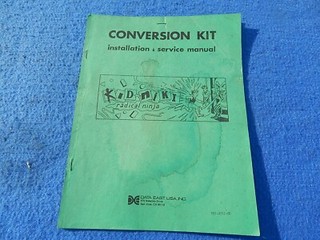 1987 Data East KID NIKI RADICAL NINJA video game Installation and Service Manual