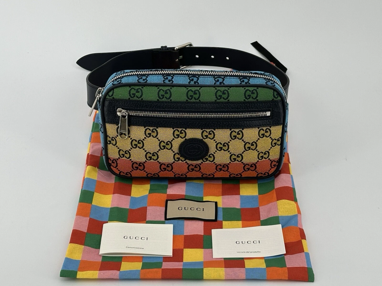 Neuf luxe original GUCCI GG femmes sac ceinture belt bag   658657 85 cm