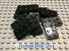 LEGO Lot of 10 2x4 Black Plate 4483 10040 6285 8135 8860 10018 70810 3442