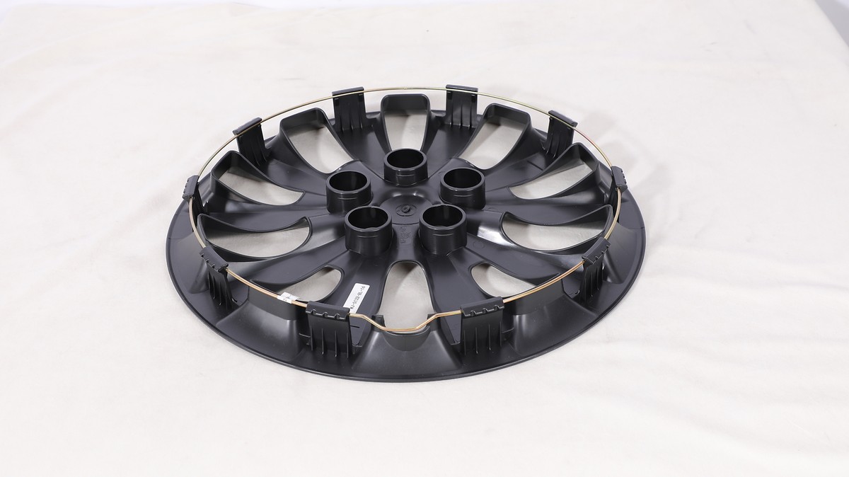Hubcaps Wheel Covers For Nissan Leaf (2011-2025) & Sentra (2013-2019) - 16 Inch Glossy Black Set Of 4 - View #4