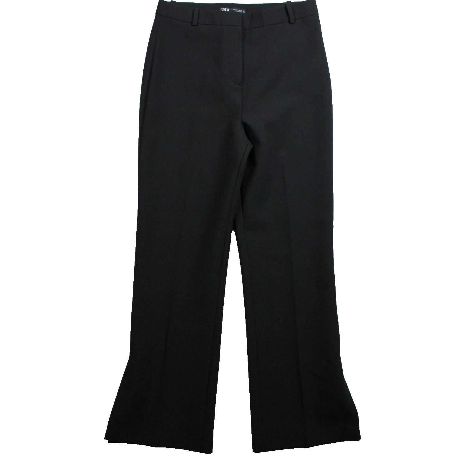 Pantalones de poliéster Zara Negro para Mujeres