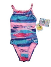 Girls Dolfin Brand Swimsuit Uglies Line Surf's Up, Size 14 NWT