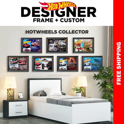 Hot Wheels Collector Poster w/ Frame – Mainline Card Edition Display Wall Art - Picture 3 of 97