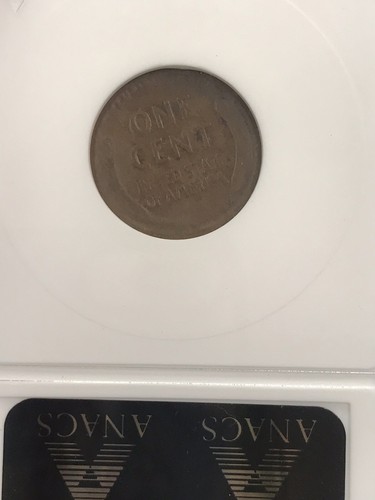 1922-Weak D Wheat Penny ANACS VF Details NET F 12 - Picture 5 of 9
