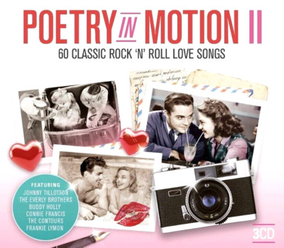 Poetry In Motion 2 CD NEW AND SEALED 3 Disc Box Set 1950s 60s Rock And Roll Hits