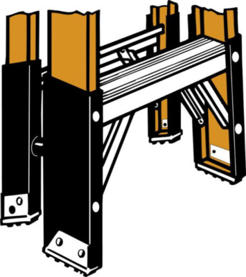 Step Ladder Fiberglass Rail Shield Kit 22-3F 22-3R