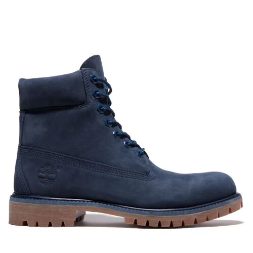 New Timberland 6-Inch Premium Waterproof Boot in Navy Blue New Timberland 6-Inch Premium Waterproof Boot in Navy Blue
