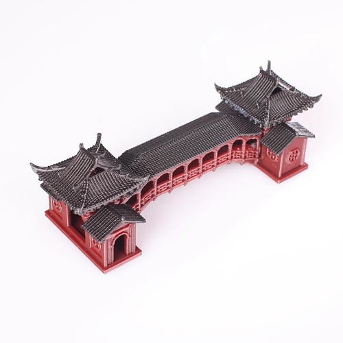 Chinese Ancient Building Gallery Bridge Corridor Model Aquarium Bonsai Toys - Picture 5 of 31