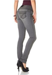 Arizona High Waist Stretch Jeans Gr 34 36 38 Neu Damen Slim Grau Hose Skinny L32 Ebay