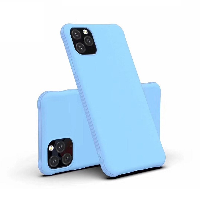 Shockproof Soft Silicone Case For iPhone 11/Pro/Max Light Blue