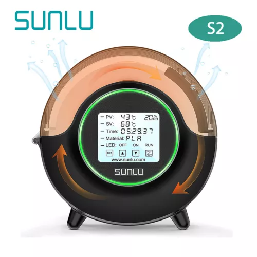 SUNLU S2 3D Drucker Filament Dry Box S2, 360°-Heizung rundherum, Filamenthalter
