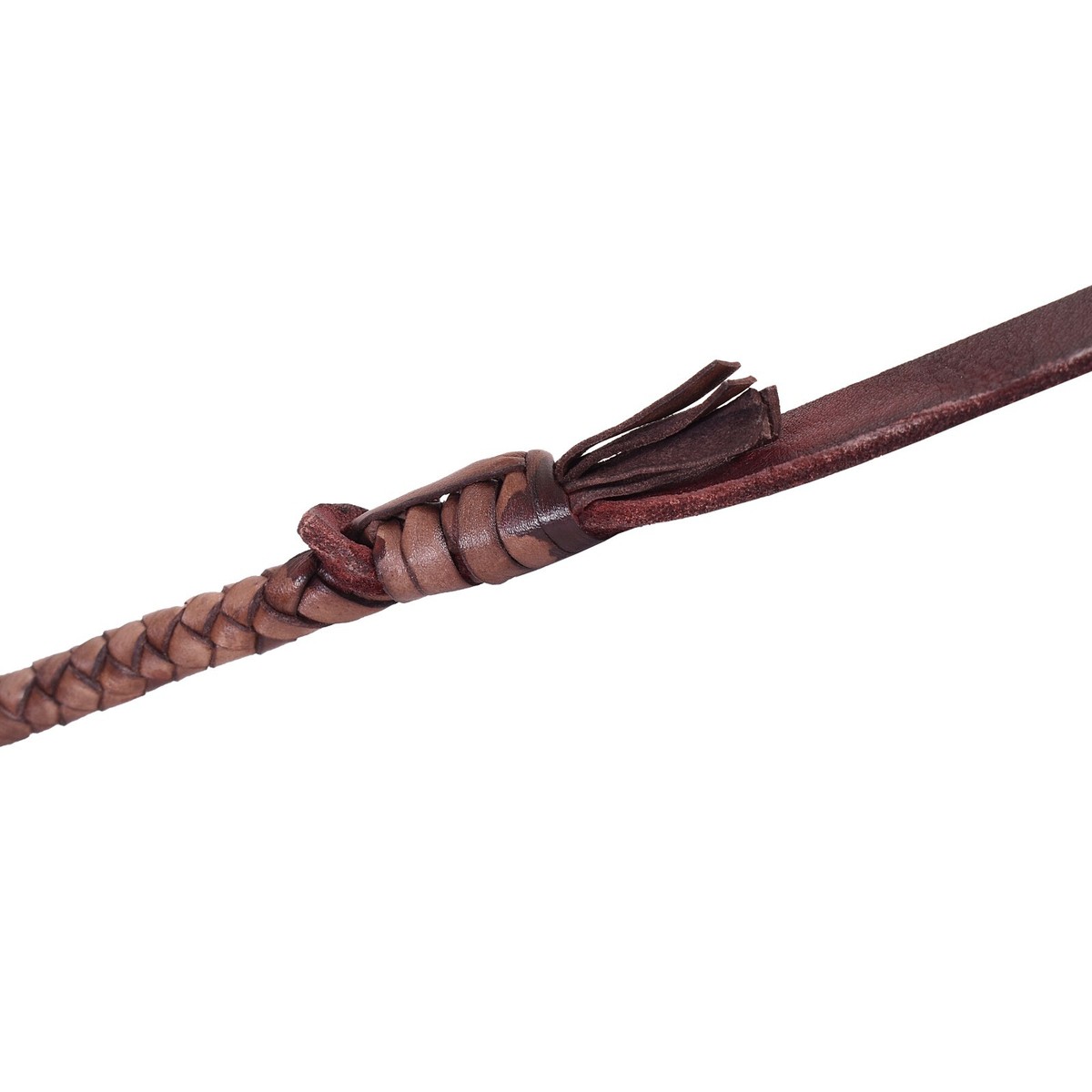Genuine Leather Australian Stock Whip with 18 inches fine wood