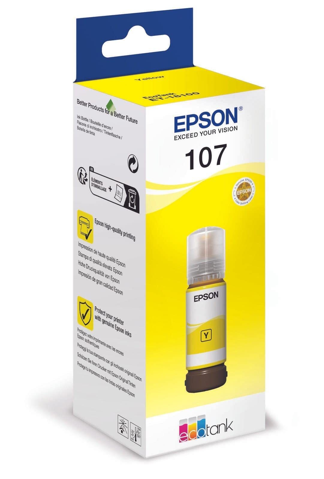 EPSON 107/T09B4 gelb Tintenflasche NUOVO