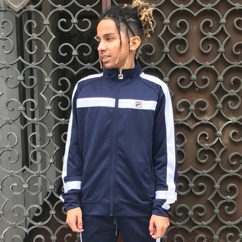 Men's Fila Navy White Full Zip Track 