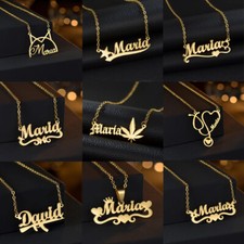 Customized Name Necklace Jewelry Gift for Girls Stainless steel Personal Pendant