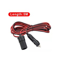 5M 12V Car Charger Extension Lead with Cigarette Lighter Socket - UK