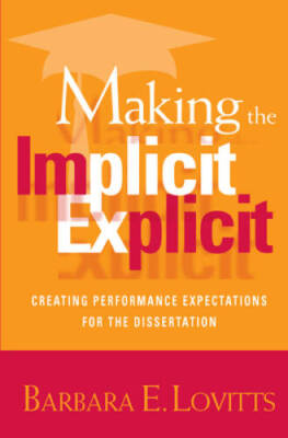 Making the Implicit Explicit: Creating Performance Expectations for the D - GOOD