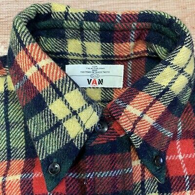 VTG Van Jacket Jac Flannel Shirt Medium Japanese Brand VTG Van Jacket Jac Flannel Shirt Medium Japanese Brand