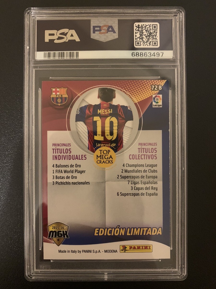 2015-16 Panini Mega Cracks Edicion Limitada Lionel Messi #72B PSA