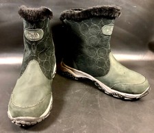 Women's North Face Winter Boots Primaloft US 9  Green 06-073 Insulated