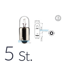 5x Kugellampe Glühbirne 12V 4W BA9S T4W passend für MZ ETZ TS 125 150 250 251