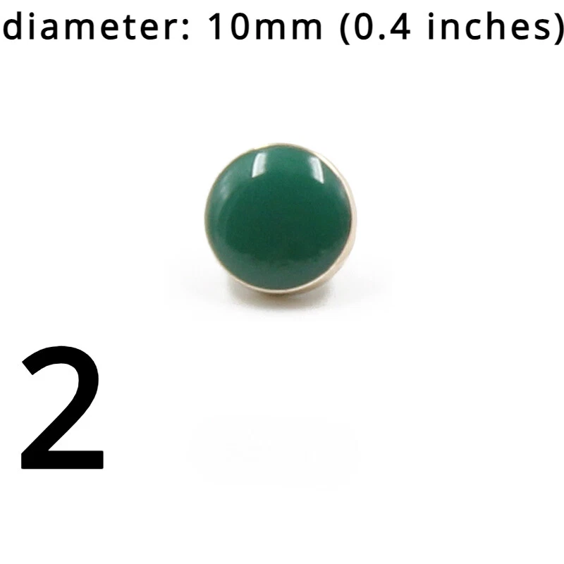 10pcs Round Buttons Sewing Craft Material for Overcoat Jacket Costume Decor DIY - Image 2 of 4