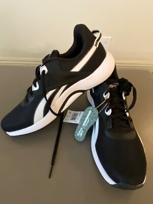 Men s Black Sneakers Size 10 Black White Lite Plus 3- Reebok GY3963 NWOB