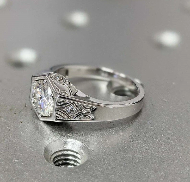 1920s vintage art deco on sale engagement rings