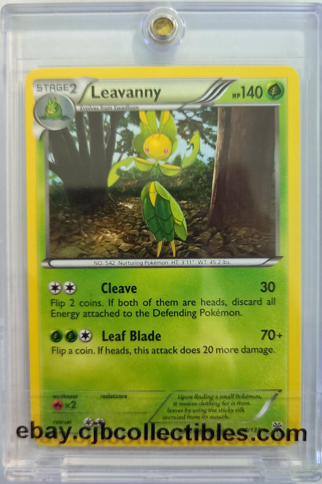 Pokémon LEAVANNY 10/135 Rare Plasma Storm - Near Mint 🍒