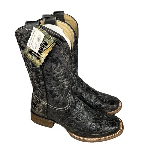 Kochmann Boots Vintage Y2K Biker Western Cowboy Black Metal Toe