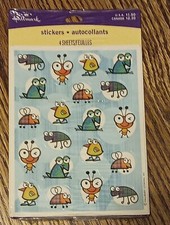 Vintage Hallmark Animal Bugs Duck Frog Insect Sticker Pack New 4 Sheets