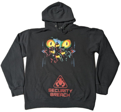 FIVE NIGHTS AT FREDDYS' SECURITY BREACH EYES Men Medium Black Hoodie