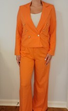 NWT House of Harlow 1960 Orange Blazer Jacket Size Medium