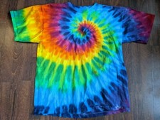 Vintage Sundog Single-Stich Tie-Dye 90's Crew Neck USA MADE T-Shirt SIZE XL