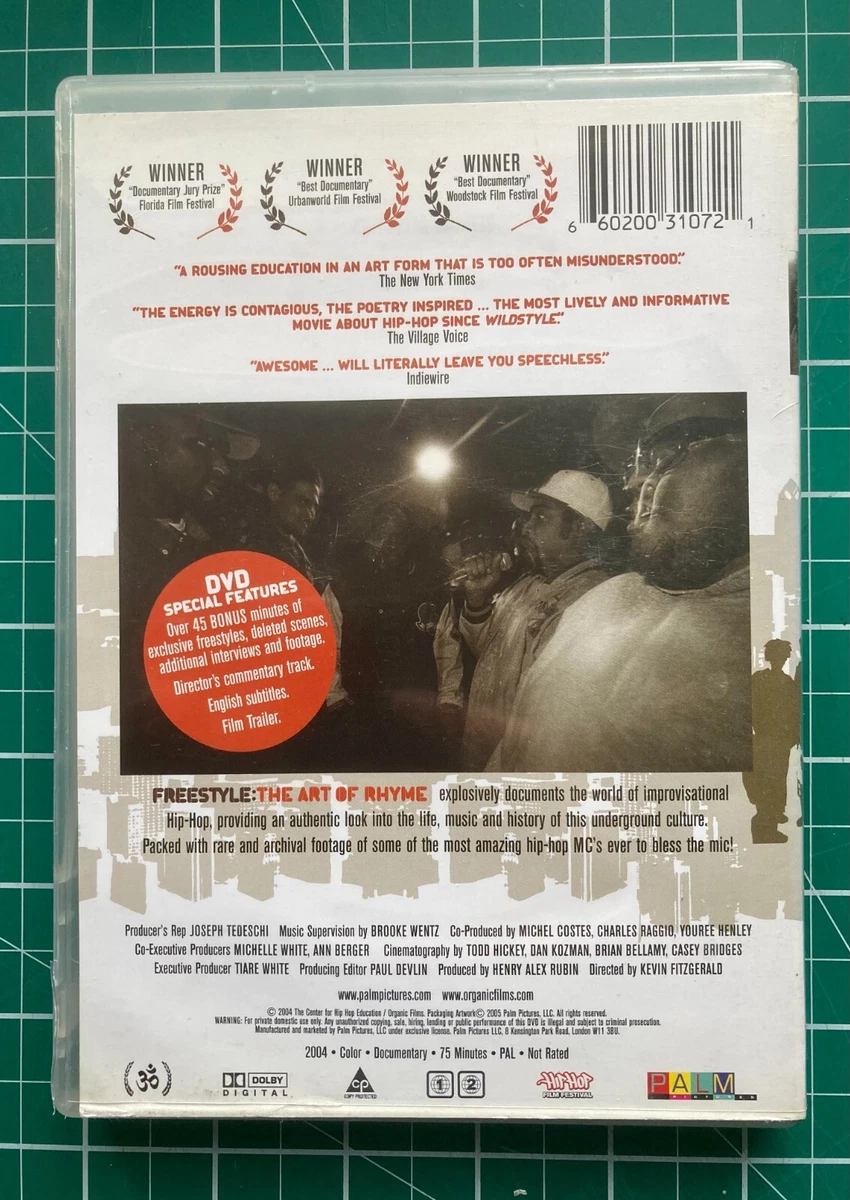 Freestyle The Art Of Rhyme DVD Hip Hop Rap Documentary Region 1 2 UK Seller